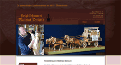 Desktop Screenshot of holzbildhauerei-dietzsch.de